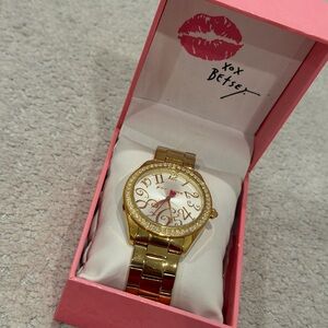 Betsey Johnson Gold Watch